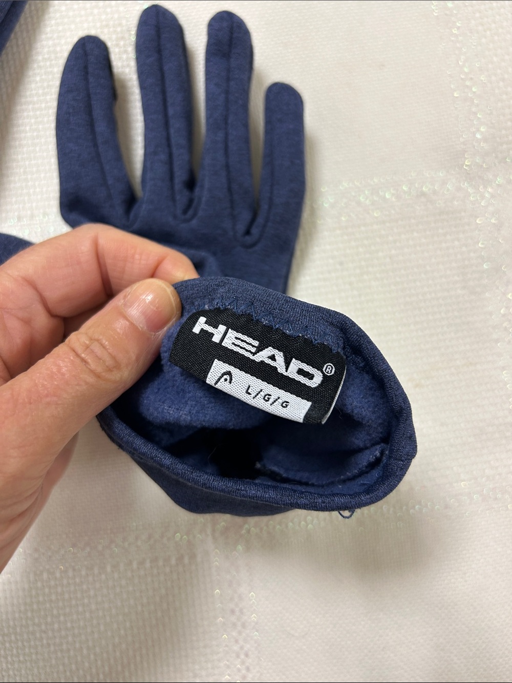 Head blue Grip Touchscreen Gloves image 5